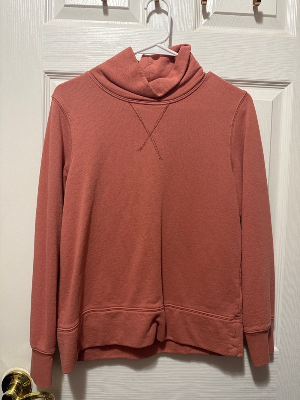 Madewell Rosewood Mock Neck Sweatshirt